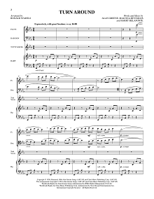 Turn Around (arr. Ronald Staheli) - Score 
