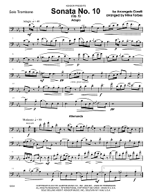 Sonata No. 10 (Op. 5) - Trombone 