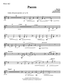 Pacem - F Horn 1,2 