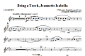 Bring a Torch, Jeanette Isabella - A Clarinet 1