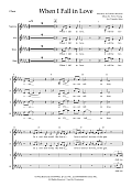 When I Fall In Love (arr. Tim Allen) - Choral Score