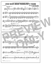 Star Wars Main Theme/Rey's Theme (from The Force Awakens) - Bb Clarinet 