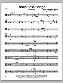 Lascia Ch'io Pianga (from Rinaldo) - Viola 