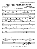 Three Pieces for Brass Quartet - Horn in F