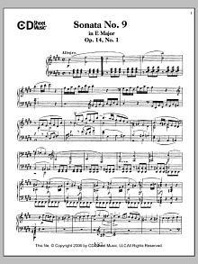 Sonata No. 9 In E Major, Op. 14, No. 1 