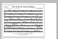 On Top of the World - Clarinet 1