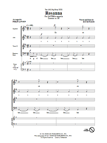 Rosanna (arr. David Lawson) 
