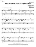Lead Me on the Paths of Righteousness - Piano
