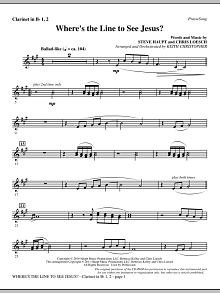 Where's The Line To See Jesus? - Bb Clarinet 1 & 2 