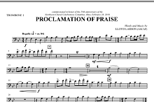 Proclamation Of Praise - Trombone 1 