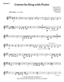 Crown the King with Praise - Bb Clarinet 2 