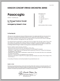 Passacaglia - Full Score