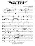 They Can't Take That Away From Me [Jazz version] (arr. Brent Edstrom)