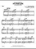 It's Too Late (Alto Saxophone Feature) - Piano