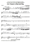 Give Thanks To Him And Sing - Violin 1