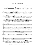 Carol Of The Drum (arr. Tim Allen) - Choral Score