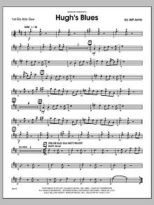 Hugh's Blues - 1st Eb Alto Saxophone 