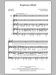Suspicious Minds (arr. Deke Sharon) 