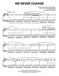 We Never Change [Classical version] (arr. Phillip Keveren)
