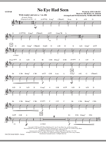 No Eye Had Seen - Guitar 