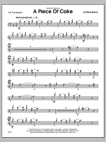 A Piece Of Cake - 1st Trombone 