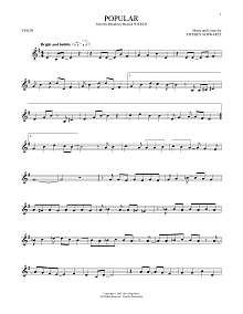 Popular (from Wicked) 