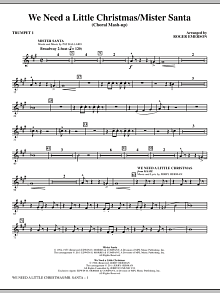 We Need a Little Christmas / Mister Santa - Bb Trumpet 1 