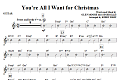 You're All I Want for Christmas - Guitar