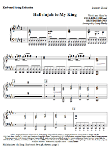 Hallelujah To My King - Keyboard String Reduction 