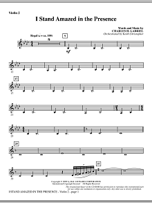 I Stand Amazed In The Presence - Violin 2 