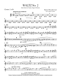 Waltz No. 2 (from Suite For Variety Stage Orchestra) - Bb Clarinet 2