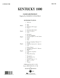 Kentucky 1800 - Conductor Score (Full Score)