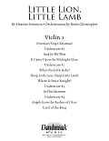 Little Lion, Little Lamb - Violin 1
