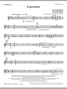 Expectation - Bb Trumpet 1,2 