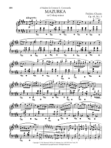 Mazurka In C-sharp minor, Op. 63, No. 3 