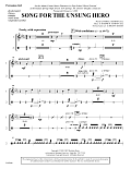 Song for the Unsung Hero - Percussion 1 & 2