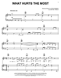 What Hurts The Most