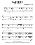 Sad Songs (Say So Much)