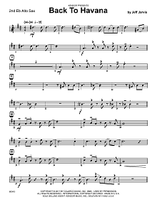 Back To Havana - 2nd Eb Alto Saxophone 