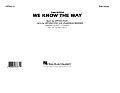 We Know the Way (from Moana) - Conductor Score (Full Score)