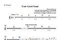 Your Great Name - Bb Trumpet 1