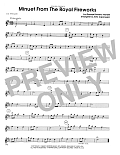 Minuet From The Royal Fireworks (arr. John Caponegro) - 1st Violin