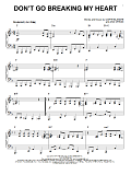Don't Go Breaking My Heart [Jazz version] (arr. Brent Edstrom)