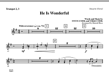 He Is Wonderful - Trumpet 2 & 3 