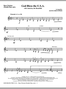 God Bless The U.S.A (with America, The Beautiful) - Ten Sax, Bar. Sax (Tbn 1,2 sub 