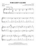 For God's Glory - Piano