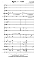 Speak the Name - Full Score