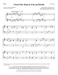 Christ Our Hope In Life And Death (arr. David Angerman) - Piano