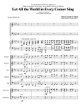 Let All the World in Every Corner Sing - Score