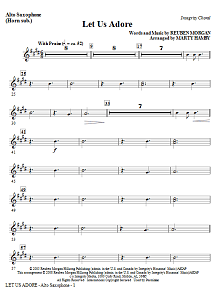 Let Us Adore - Alto Sax (Horn sub) 